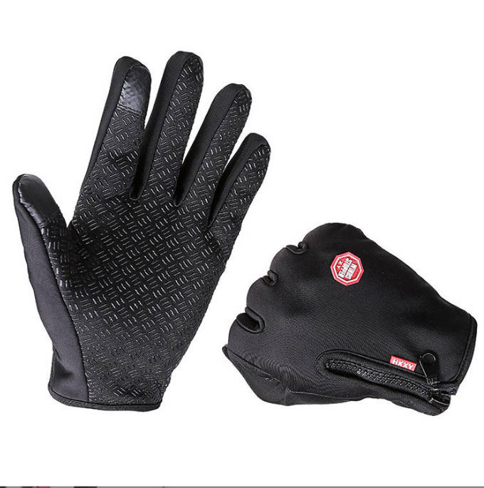 Touch screen cycling gloves for men windproof warm fishing hiking gloves touch and splash proof outdoor gloves Private Label Manufacturing