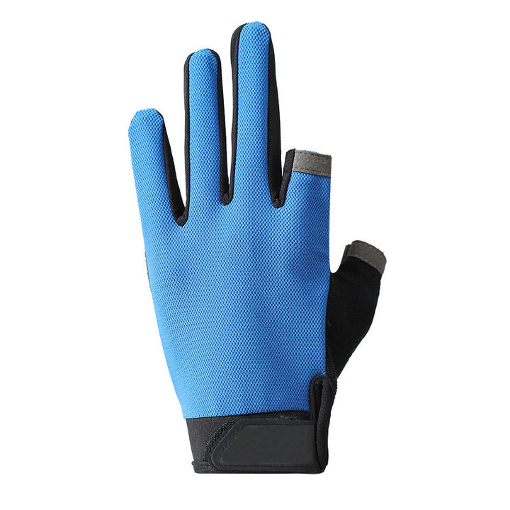 Two finger fishing gloves for outdoor sun protection anti slip breathable touch screen thin sports gloves Low-Cost Manufacturing
