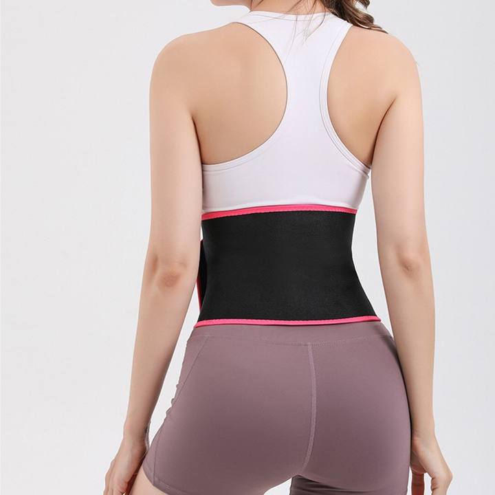 Unisex Neoprene Waist Trainer Belt  Elastic Fabric Waist Trimmer with silver coated Sweat Lining For Body Slimming