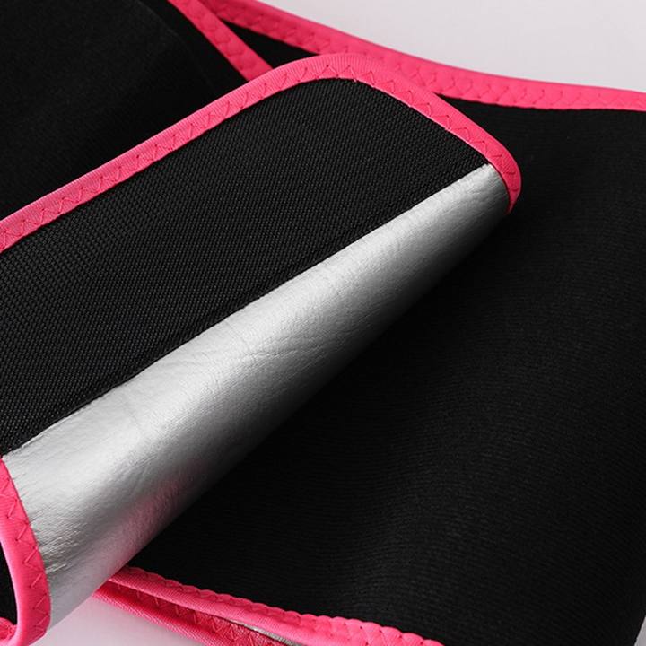 Unisex Neoprene Waist Trainer Belt  Elastic Fabric Waist Trimmer with silver coated Sweat Lining For Body Slimming