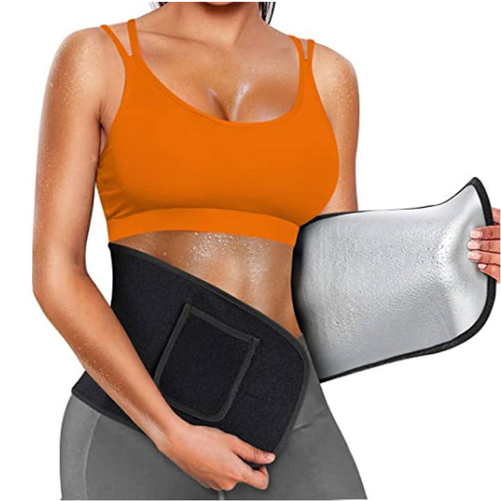 Unisex Waist Trimmer and Sweat Belt for Men and Women Sauna Belt Stomach Wrap