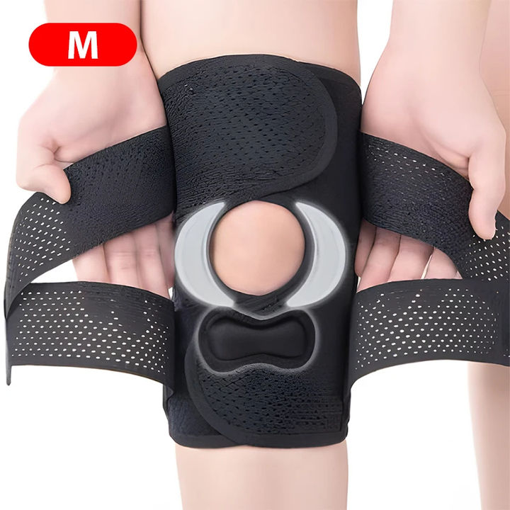 Upgraded Compression Knee Brace with Side Stabilizers Breathable Adjustable Knee Support for Knee Pain Arthritis Injury Recovery China Factory Direct Export