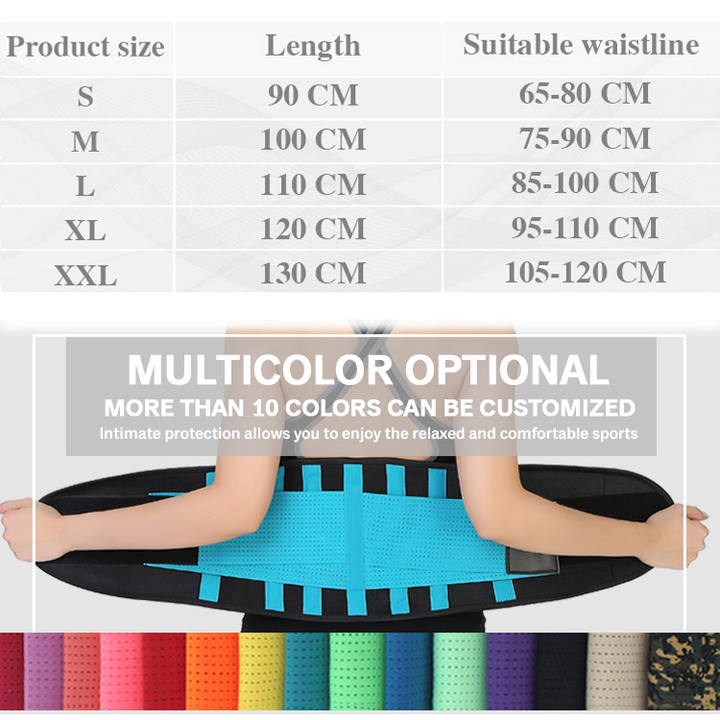 Waist Trimmer Belt Adjustable Weight Loss Wrap Sweat Workout Neoprene Waist Support Back Support Belt Waist Trainer Manufacturing Services Chain