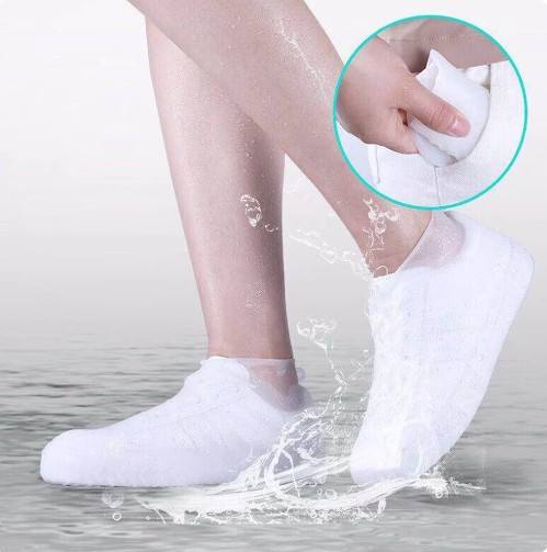 Waterproof Rain Shoes Covers Reusable Silicone Outdoor Rain Boots Overshoes Walking Shoes Supplies Reusable Fashion Shoes Cover