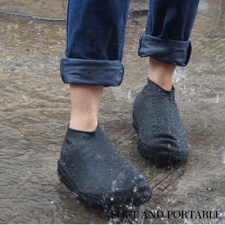 Waterproof Rain Shoes Covers Reusable Silicone Outdoor Rain Boots Overshoes Walking Shoes Supplies Reusable Fashion Shoes Cover