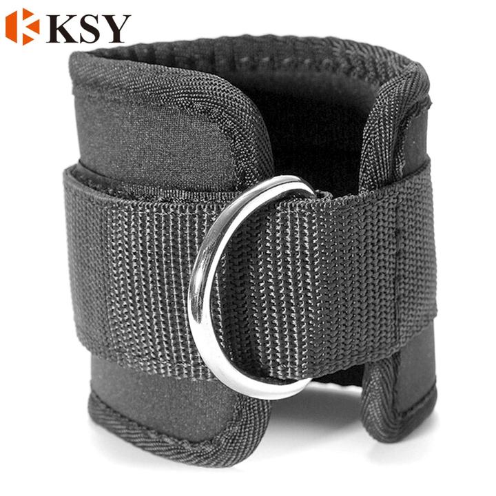 Weight Lifting Padded Ankle Strap Ankle Protector D Ring Gym Ankle Support Strap