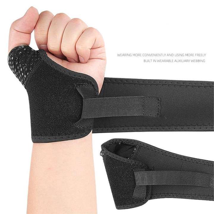 Weight lifting basketball diving material adjustable wrist pressure hand protection