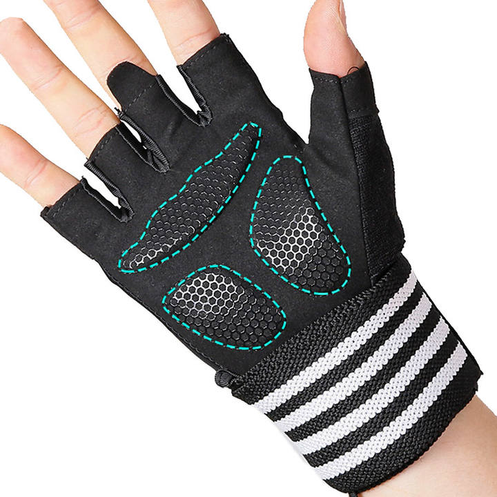 Weightlifting Gloves with Wrist Support for Heavy Exercise Body Building Gym Training Fitness Handschuhe Workout Gloves China Factory Direct