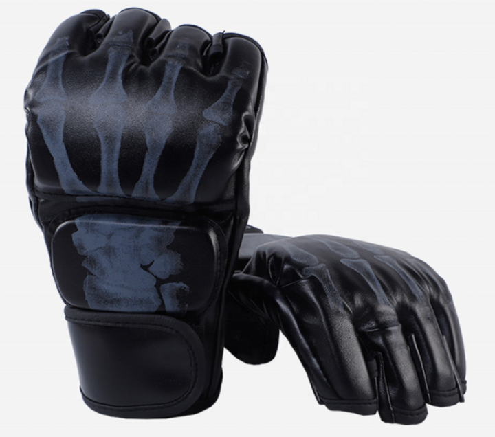 Whole sale Boxing Gloves PU Half Finger Mma Gloves