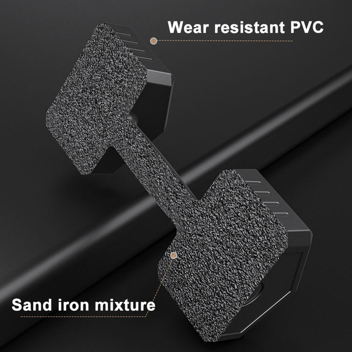 Wholesale Cast Iron Fitness Equipment Round Head Rubber Dumbbell/Rubber Hex Dumbbell Factory Pricing Supply