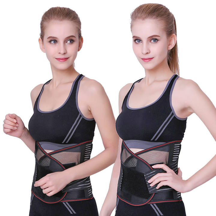 Wholesale Fitness Lower Lumbar Brace Trimmer Back Pain Relief Support Belt Export-Oriented Factory Wholesale