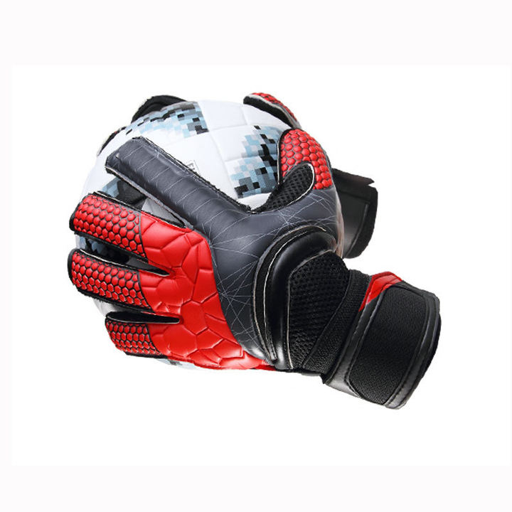 Wholesale Kids Adults Soccer Goalkeeper Goalie Gloves Professional 4mm Latex With Finger Protection