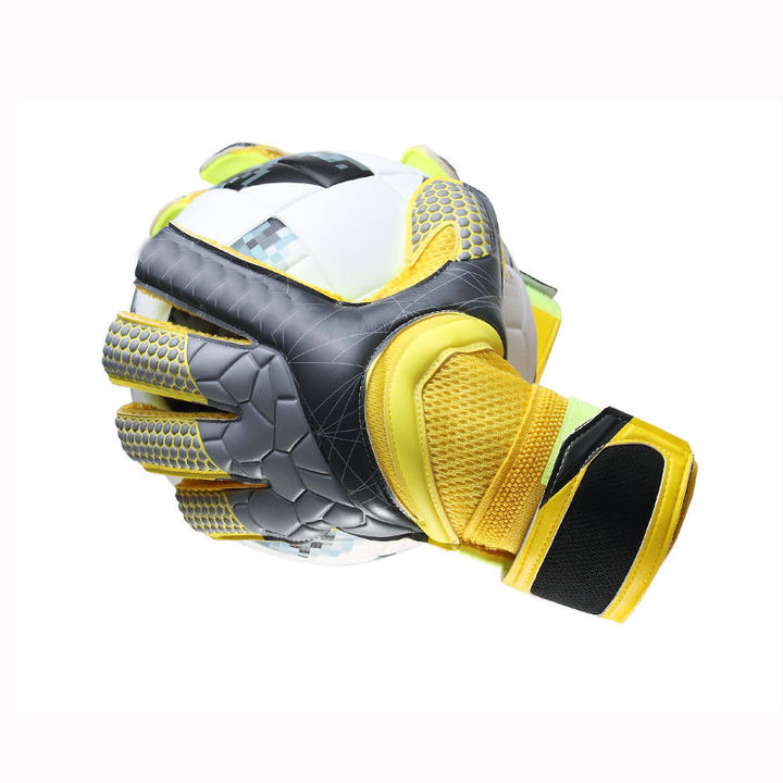 Wholesale Kids Adults Soccer Goalkeeper Goalie Gloves Professional 4mm Latex With Finger Protection