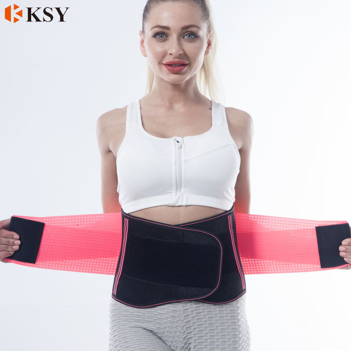 Wholesale Neoprene Sweat Waist Support Belt Back Support Waist Trainer Trimmer Belt Gym Waist Protector belt