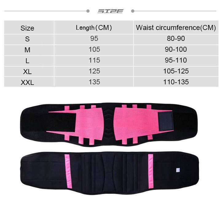 Wholesale Neoprene Sweat Waist Support Belt Back Support Waist Trainer Trimmer Belt Gym Waist Protector belt