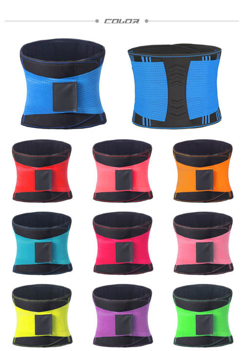 Wholesale Neoprene Sweat Waist Support Belt Back Support Waist Trainer Trimmer Belt Gym Waist Protector belt