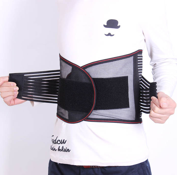 Wholesale breathable steel boned mesh back double pull lumbar support waist trainer back pain relief lumbar belt Quality Manufacturing Innovation