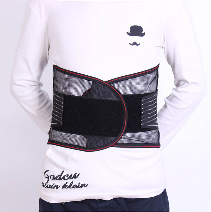 Wholesale breathable steel boned mesh back double pull lumbar support waist trainer back pain relief lumbar belt Quality Manufacturing Innovation