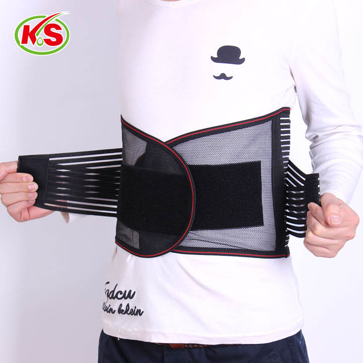 Wholesale breathable steel boned mesh back double pull lumbar support waist trainer back pain relief lumbar belt Quality Manufacturing Innovation