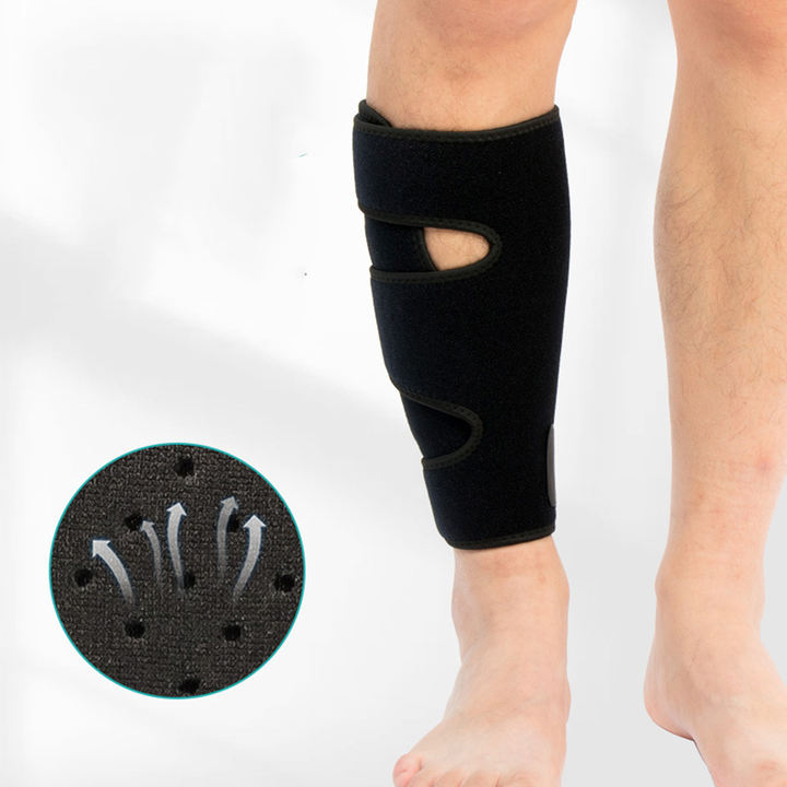Winding pressure lightweight breathable calf strap football anti-collision leg guard equipment Factory Wholesale Export