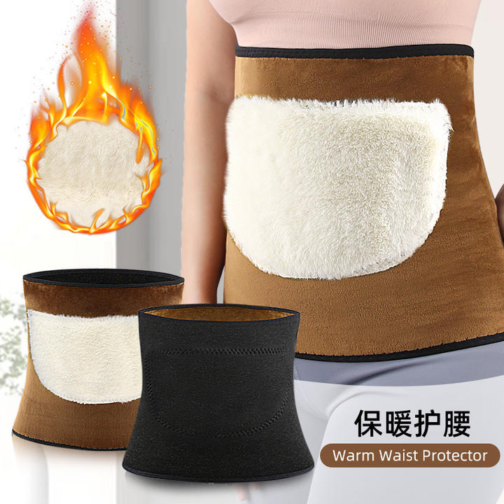 Winter all-wool men and women double thick belly warm waist protection Production Wholesale Outlet