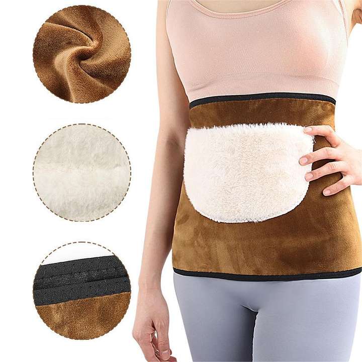 Winter all-wool men and women double thick belly warm waist protection Production Wholesale Outlet