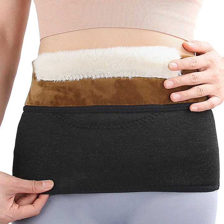 Winter all-wool men and women double thick belly warm waist protection Production Wholesale Outlet