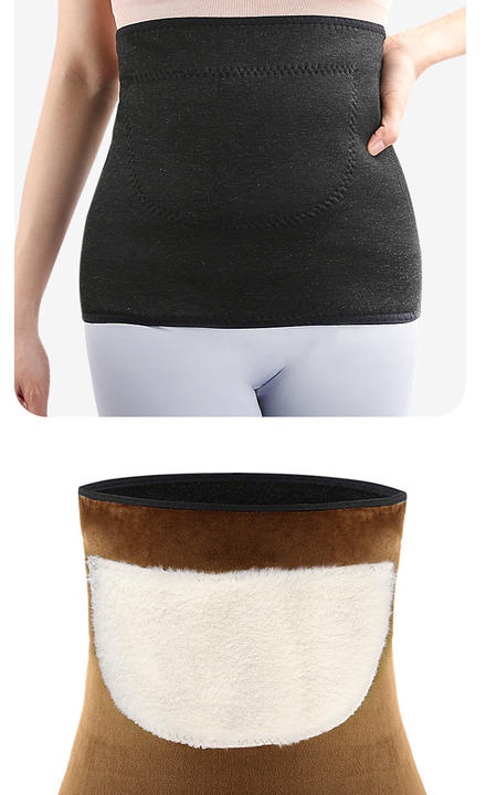 Winter all-wool men and women double thick belly warm waist protection Production Wholesale Outlet