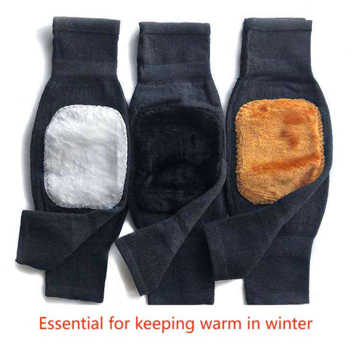 Winter cashmere knee pads with wool thickening men and women old cold leg joint knee cold knit warm knee pads Rapid Production Solutions Trade