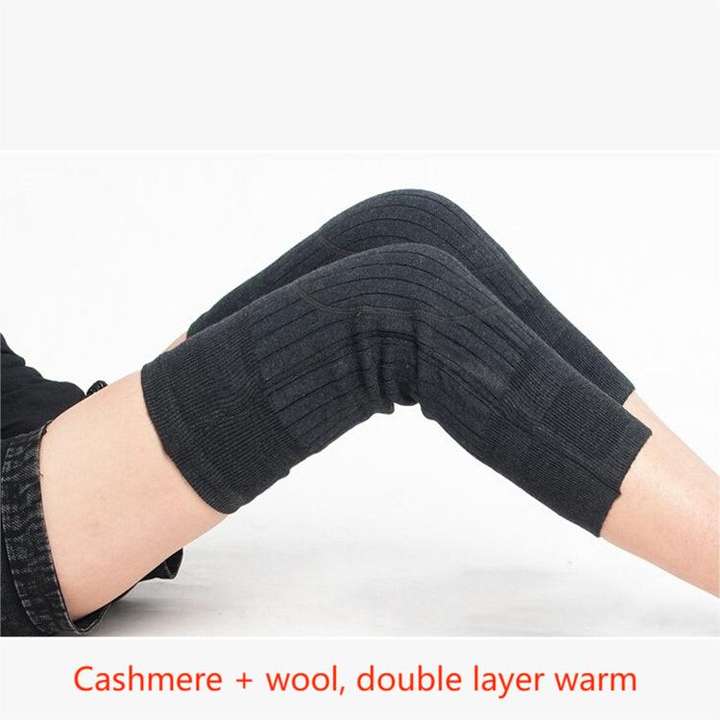 Winter cashmere knee pads with wool thickening men and women old cold leg joint knee cold knit warm knee pads Rapid Production Solutions Trade