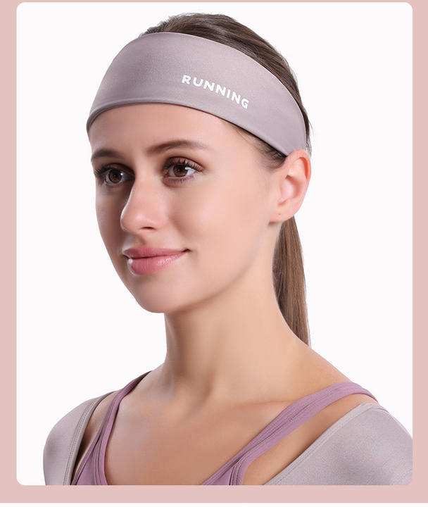 Women Men Fitness Elastic Headband  Sweat Absorption Breathable Quick Drying Outdoor Sports Running Hair Band Export Factory