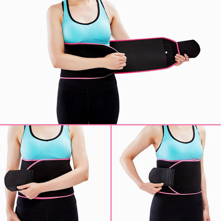 Women Slimming Belt Fitness Corset Waist Support Adjustable Sweat Waist Trimmer Trainer Body Shape  Belt