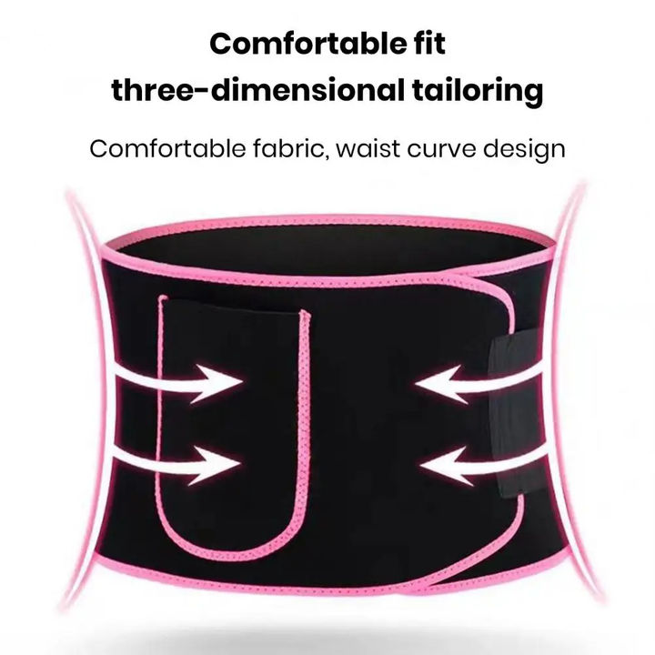 Women Slimming Belt Gym Fitness Corset Waist Support Adjustable Sweat Waist Trimmer Trainer Body Shaper Lumbar Belt with Pocket Factory Wholesale Export