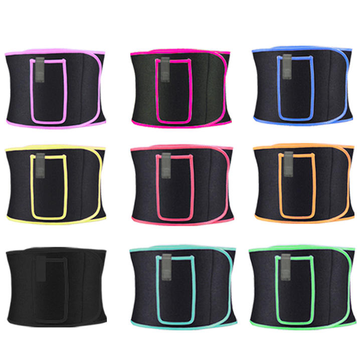 Women Slimming Tummy Control Belt Adjustable Waist Trimmer Belt Neoprene Waist Trainer Shaper Support Private Label