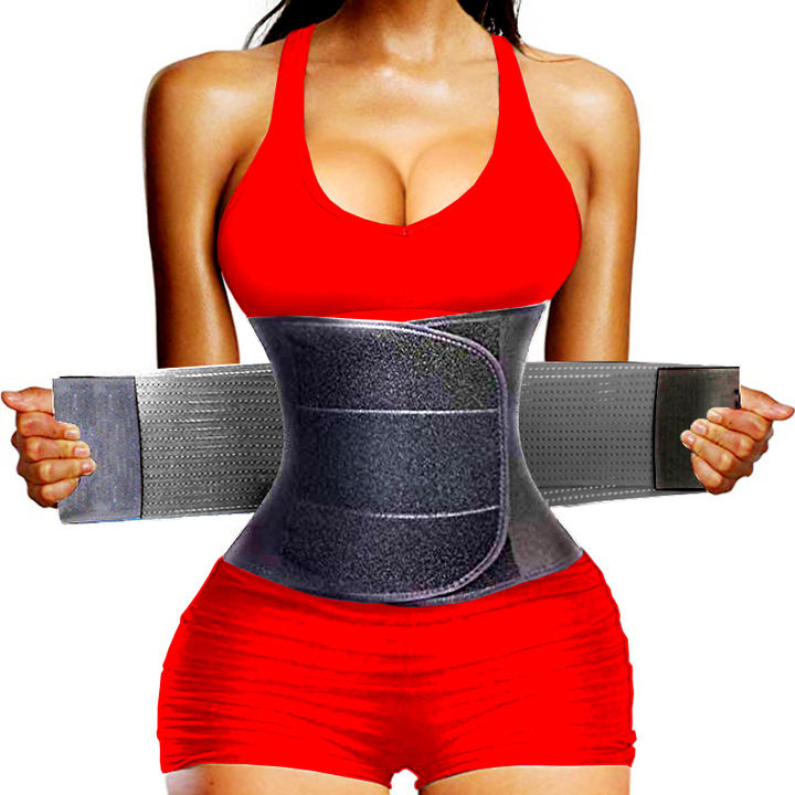 Women Waist Trainer Strap Tummy Control Cincher Abdomen Trimmer Sauna Sweat Workout Girdle Body Shaper Belly Band Sports Belt Large-Scale Manufacturing