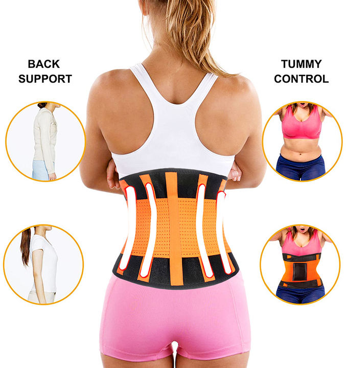 Women Waist Trainer Strap Tummy Control Cincher Abdomen Trimmer Sauna Sweat Workout Girdle Body Shaper Belly Band Sports Belt Large-Scale Manufacturing