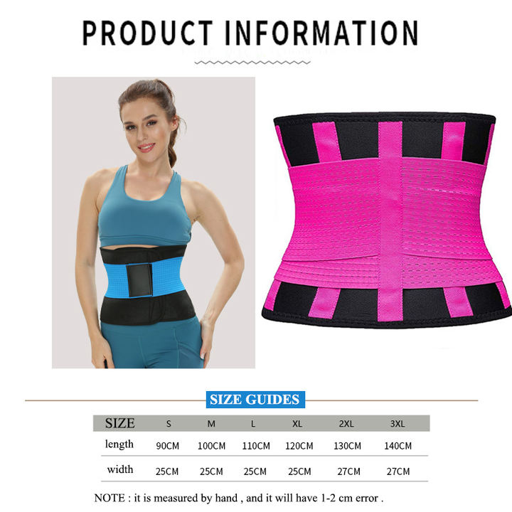 Women Waist Trainer Strap Tummy Control Cincher Abdomen Trimmer Sauna Sweat Workout Girdle Body Shaper Belly Band Sports Belt Large-Scale Manufacturing