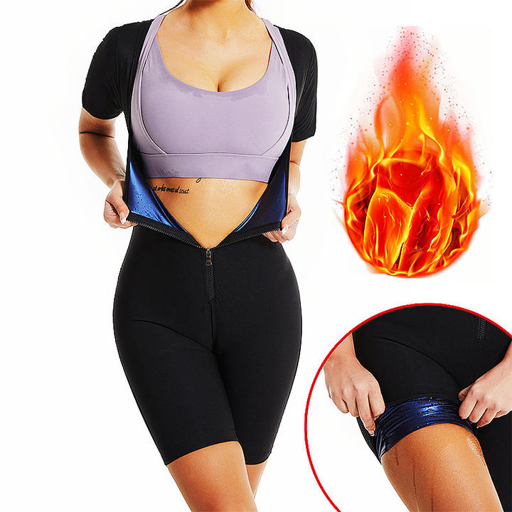 Women's Running Fitness Sweating Clothes Body Shaping Body Tightening Clothes Sports bodysuits Body Shaping Clothes