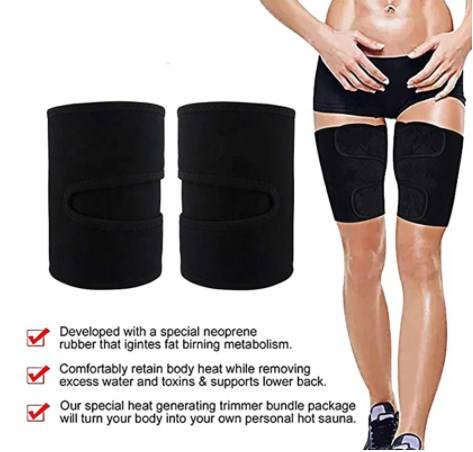 Workout Arm and Thigh Trimmer for Weight Loss Women Arms Sweat Bands Sauna Sleeve Slimming Shaper Wrap Sculpt Compression thigh