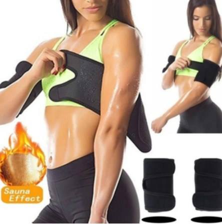 Workout Arm and Thigh Trimmer for Weight Loss Women Arms Sweat Bands Sauna Sleeve Slimming Shaper Wrap Sculpt Compression thigh