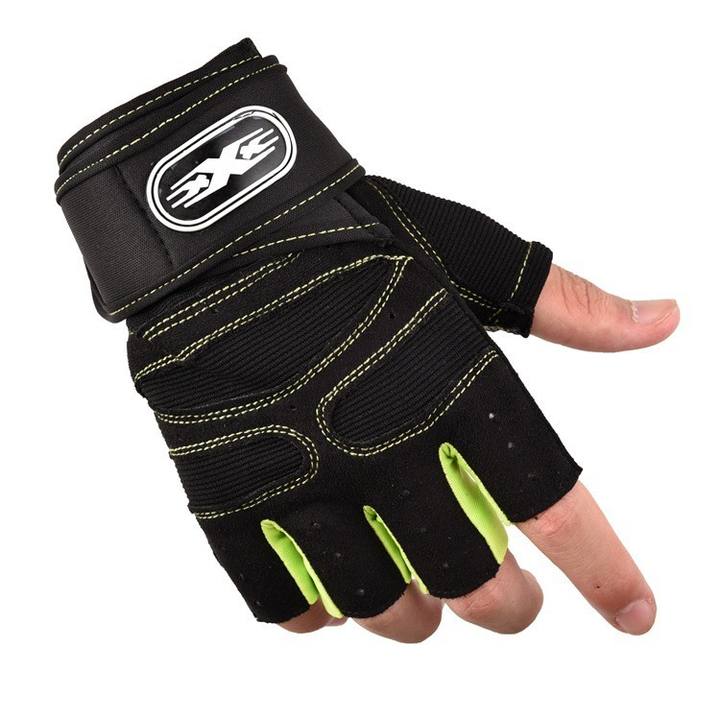 Workout gym gloves Wholesale leather half finger workout gym fitness weight lifting gloves men and women