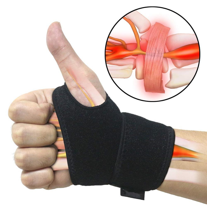 Wrist Guard Band Brace Support Carpal Tunnel Sprains Strain Gym Strap Sports Pain Relief Wrap Bandage Lightweighted