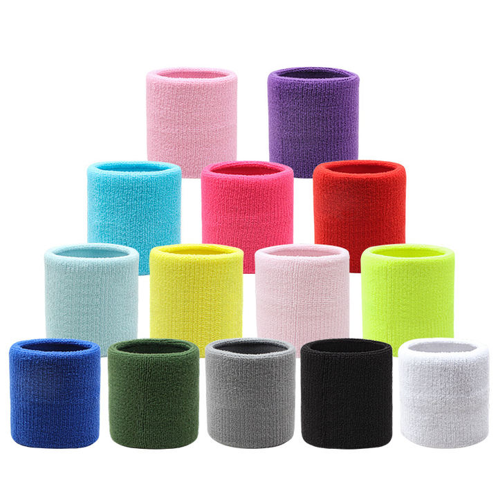 Wrist Sweatbands Breathable tennis Sports Wrist sweat bands cotton Sweatbands