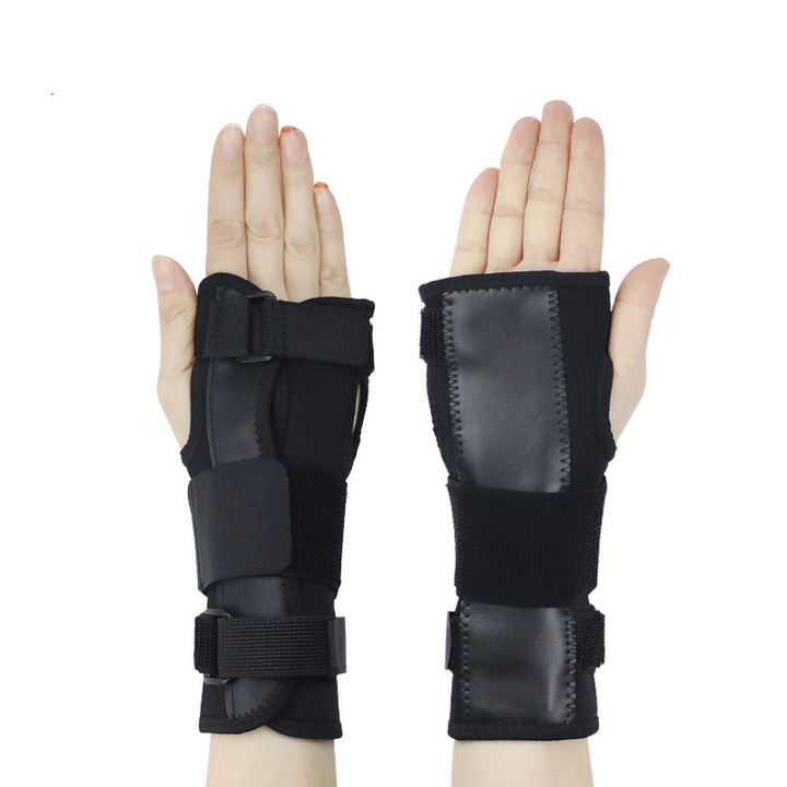 Wrist support and protection with aluminum alloy braces for wrist injury and fracture correction