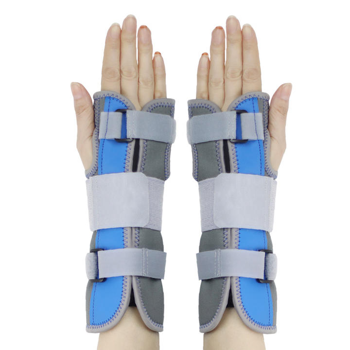 Wrist support and protection with aluminum alloy braces for wrist injury and fracture correction