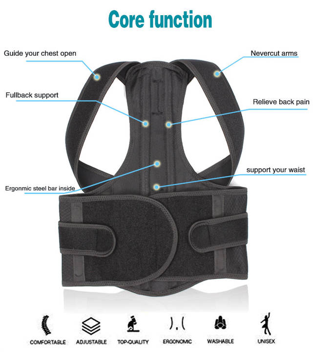 Y001 Back Clavicle Brace Adjustable Shoulder Straightener Posture Corrector