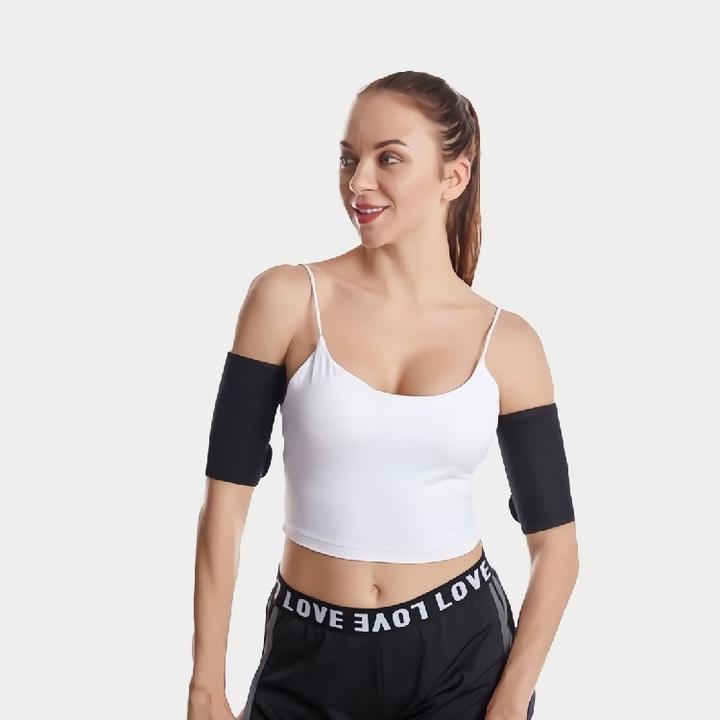 Yoga Silver Coating Neoprene Sauna Arm Trimmers Wraps Arm Slimming Shaper B2B Factory Pricing Supplier