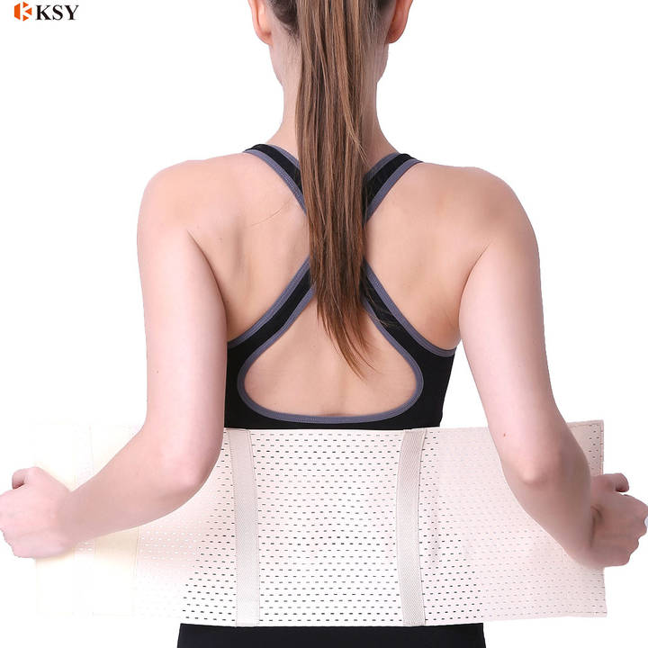 breathable gym waist support belt and waist back support brace and waist support for woman