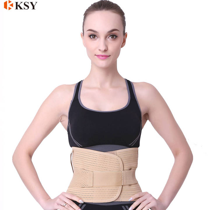 Breathable high  quality waist support and waist back support and lumbar brace belt China Factory Direct