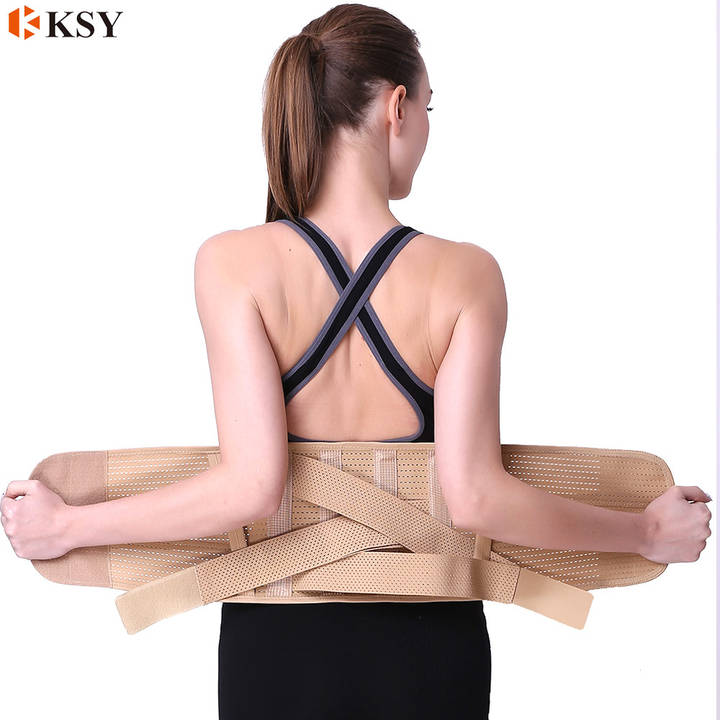 Breathable high  quality waist support and waist back support and lumbar brace belt China Factory Direct